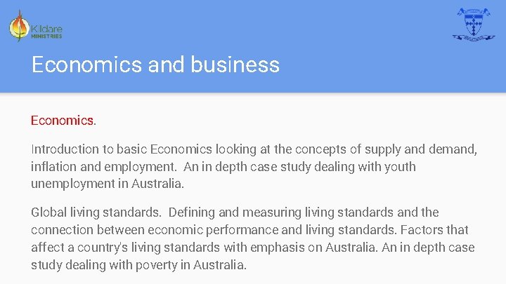Economics and business Economics. Introduction to basic Economics looking at the concepts of supply