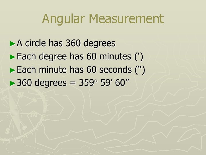 Angular Measurement ► 