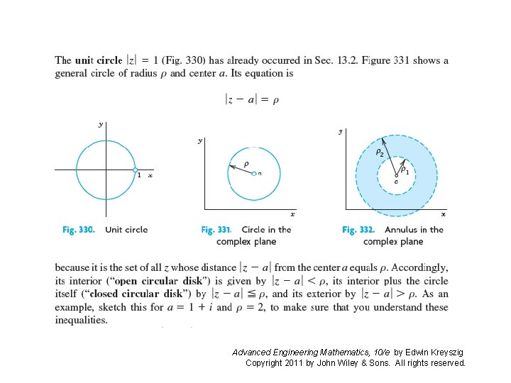 Advanced Engineering Mathematics, 10/e by Edwin Kreyszig Copyright 2011 by John Wiley & Sons.