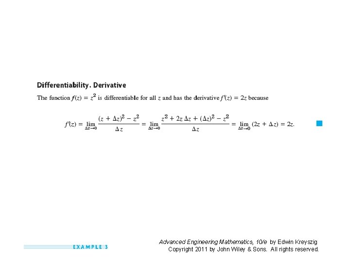 Advanced Engineering Mathematics, 10/e by Edwin Kreyszig Copyright 2011 by John Wiley & Sons.