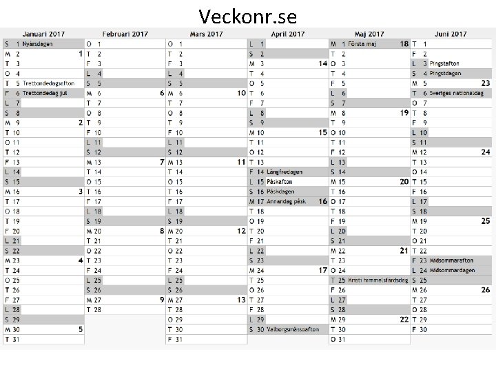 Veckonr. se 