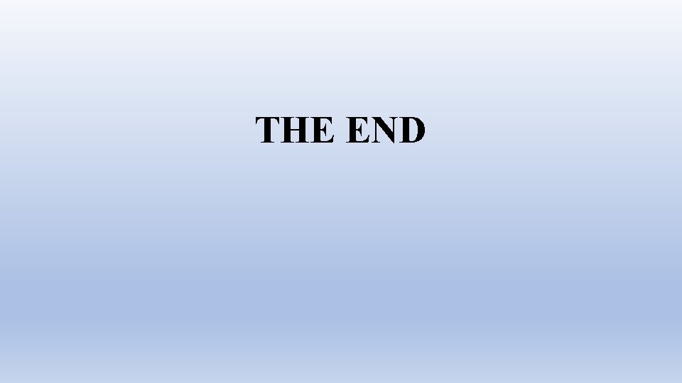 THE END 