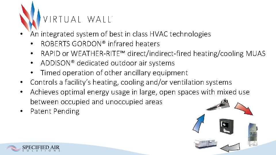  • An integrated system of best in class HVAC technologies • ROBERTS GORDON®