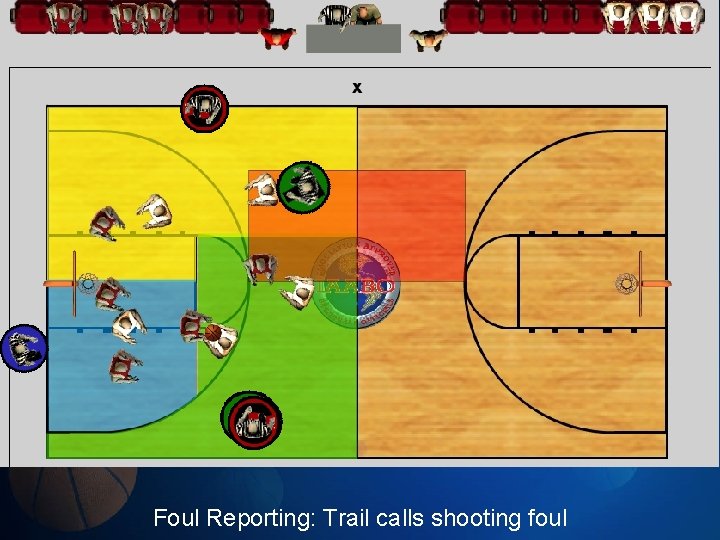 Foul Reporting: Trail calls shooting foul 