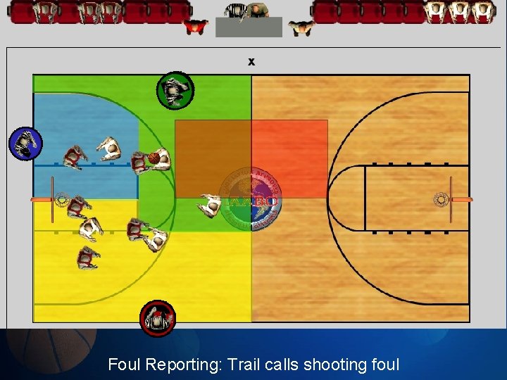 Foul Reporting: Trail calls shooting foul 