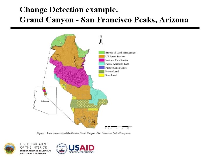 Change Detection example: Grand Canyon - San Francisco Peaks, Arizona 