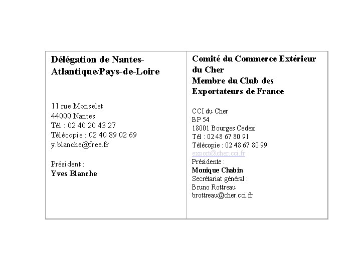 Délégation de Nantes. Atlantique/Pays-de-Loire 11 rue Monselet 44000 Nantes Tél : 02 40 20