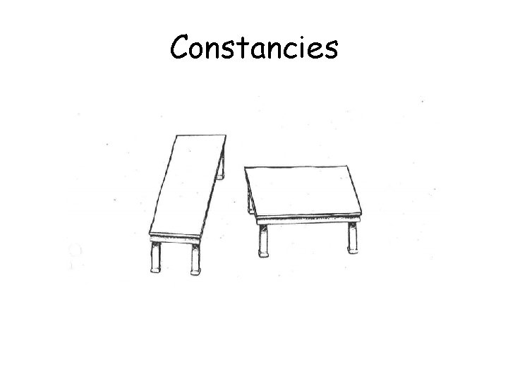 Constancies 
