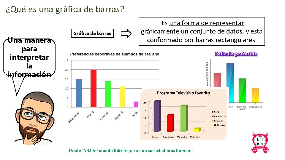 ¿Qué es una gráfica de barras? Una manera para interpretar la información Gráfica de