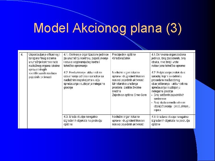 Model Akcionog plana (3) 