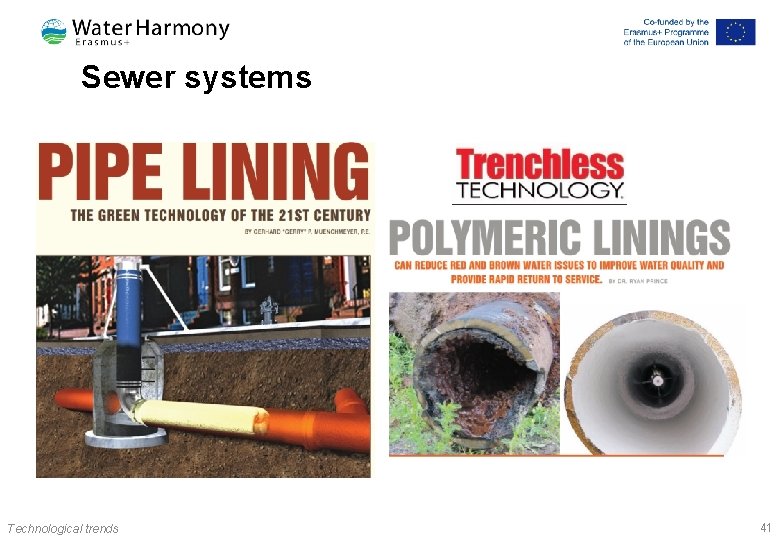 Sewer systems Technological trends 41 