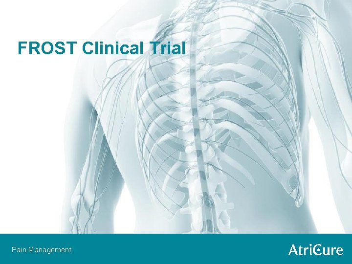FROST Clinical Trial Pain Management 