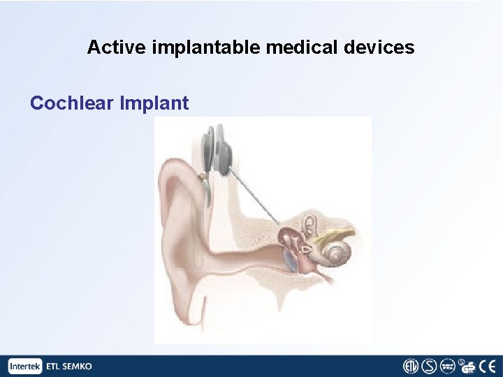 Active implantable medical devices Cochlear Implant 