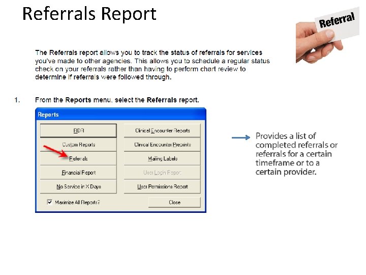 Referrals Report 