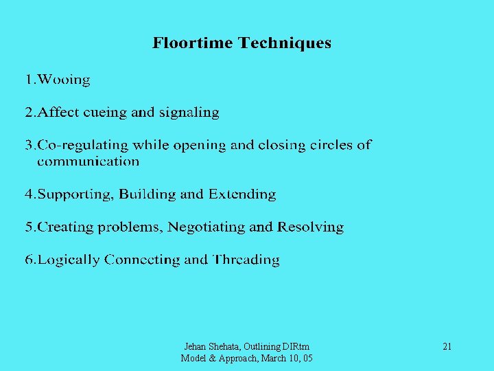 Jehan Shehata, Outlining DIRtm Model & Approach, March 10, 05 21 