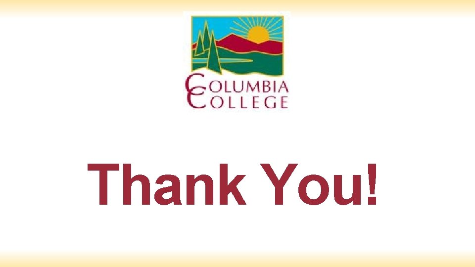 Thank You! 