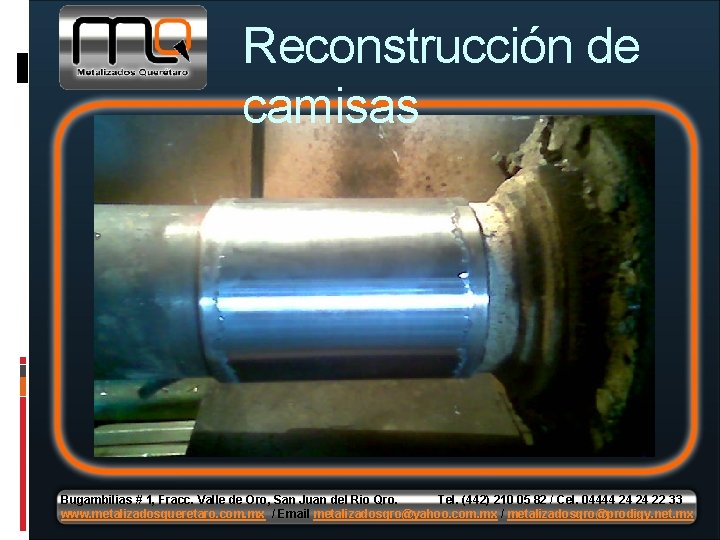 Reconstrucción de camisas Bugambilias # 1, Fracc. Valle de Oro, San Juan del Rio