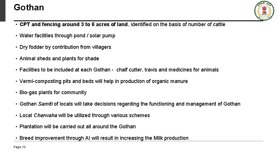Gothan • CPT and fencing around 3 to 6 acres of land, identified on