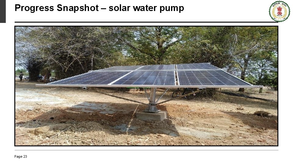 Progress Snapshot – solar water pump Page 23 