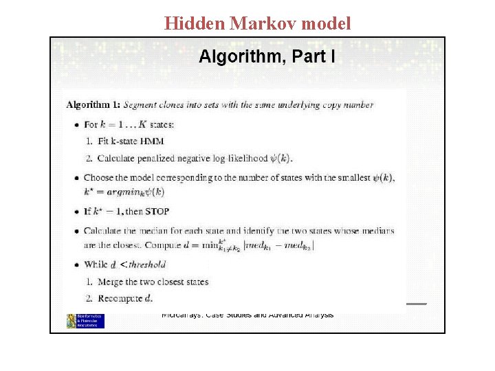Hidden Markov model Hidden Markov model
