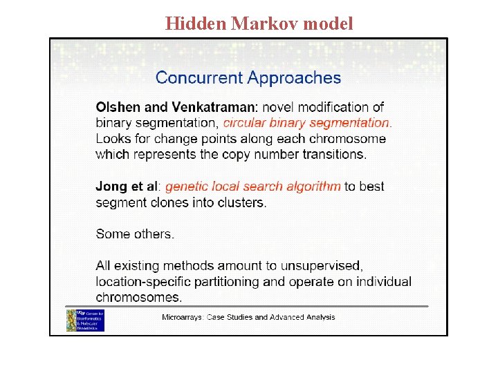 Hidden Markov model Hidden Markov model
