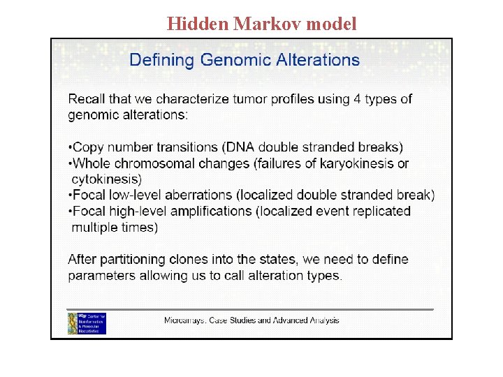 Hidden Markov model Hidden Markov model