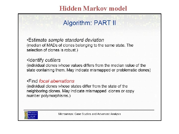 Hidden Markov model Hidden Markov model