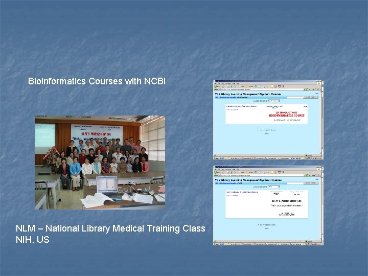 Bioinformatics Courses with NCBI NLM – National Library Medical Training Class NIH, US 