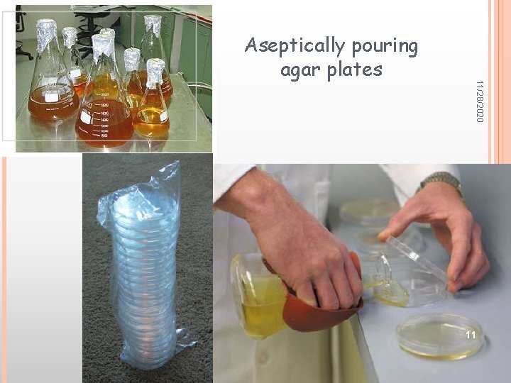 11/28/2020 Aseptically pouring agar plates 11 