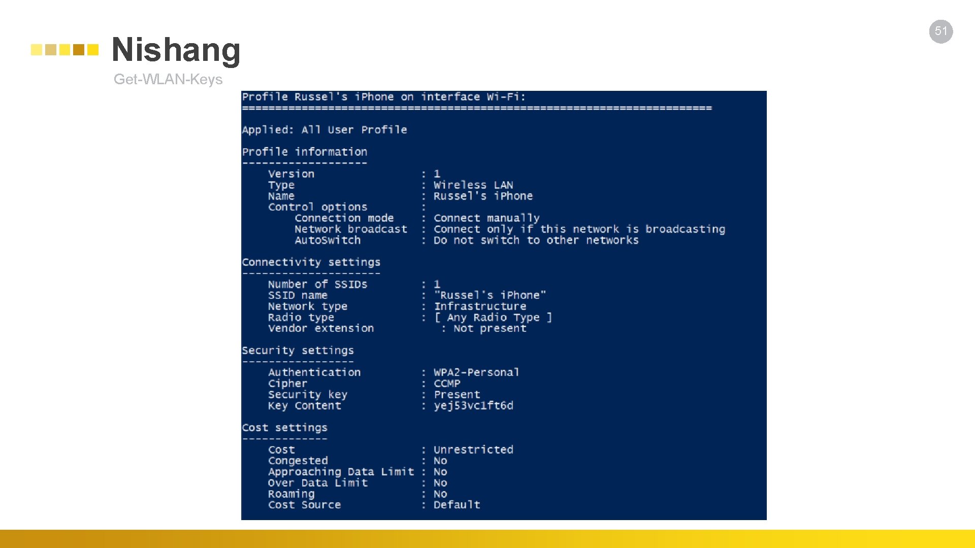 Nishang Get-WLAN-Keys 51 