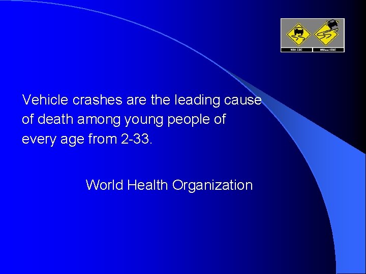 Vehicle crashes are the leading cause of death among young people of every age