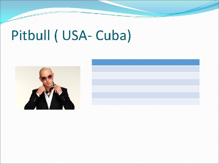 Pitbull ( USA- Cuba) Pitbull ( USA- Cuba)