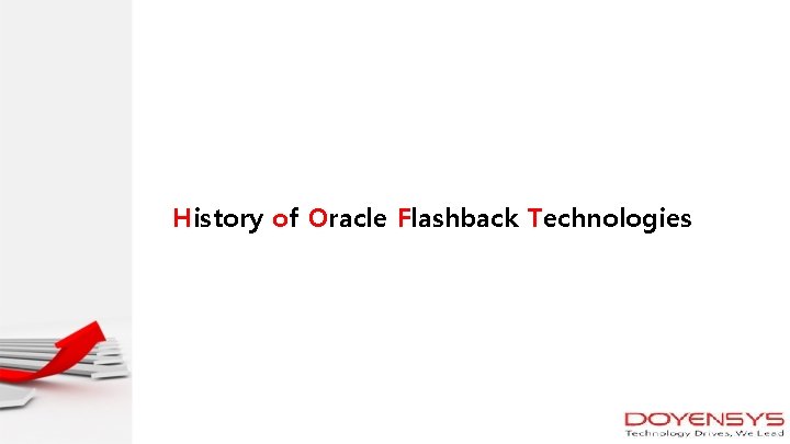 History of Oracle Flashback Technologies 