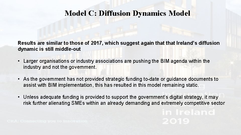 Model C: Diffusion Dynamics Model Results are similar to those of 2017, which suggest