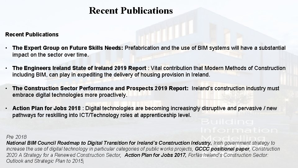 Recent Publications • The Expert Group on Future Skills Needs: Prefabrication and the use