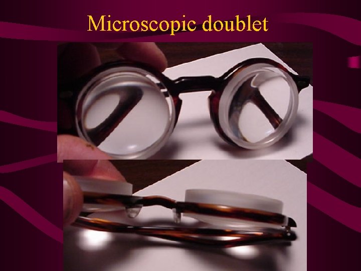 Microscopic doublet 