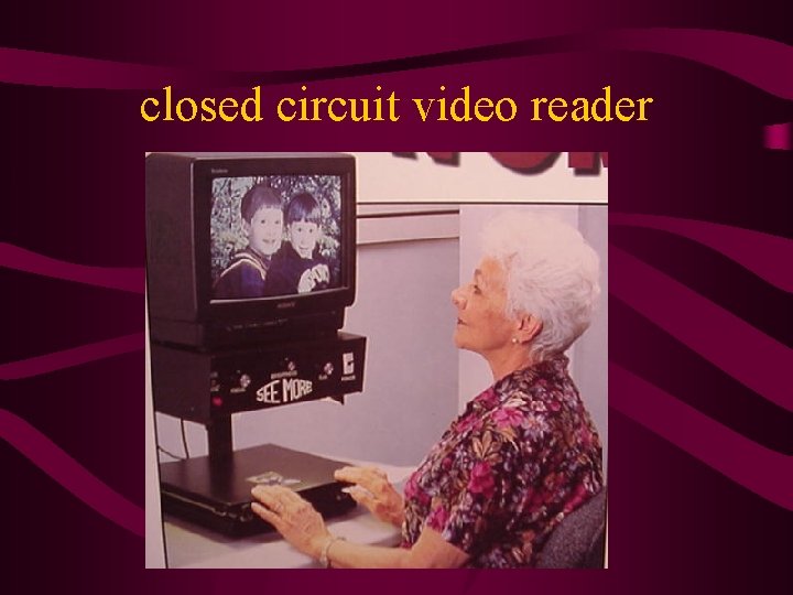 closed circuit video reader 