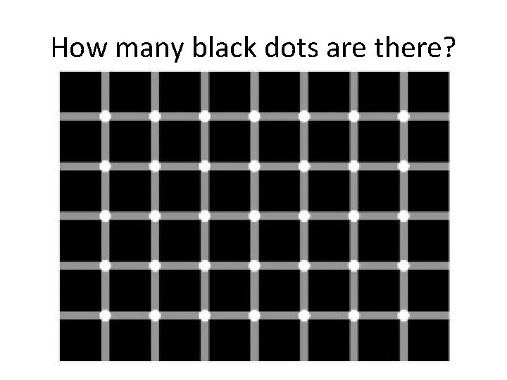 How many black dots are there? 