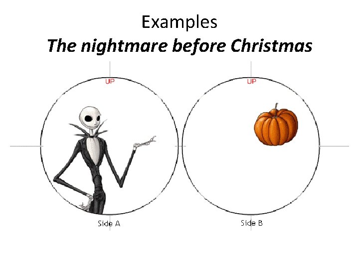 Examples The nightmare before Christmas  Examples The nightmare before Christmas