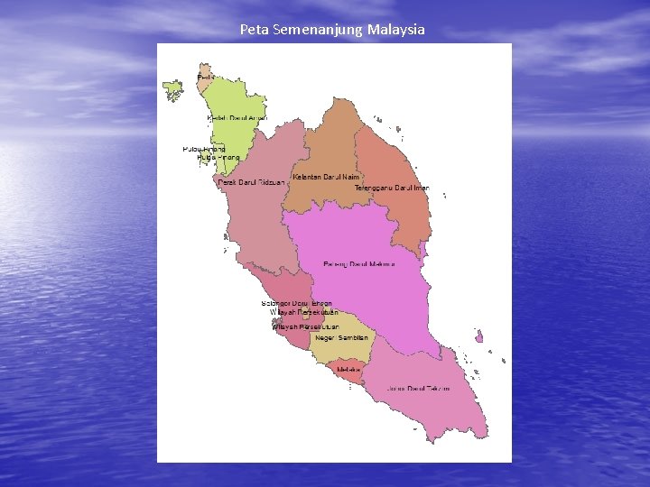 Peta Semenanjung Malaysia 
