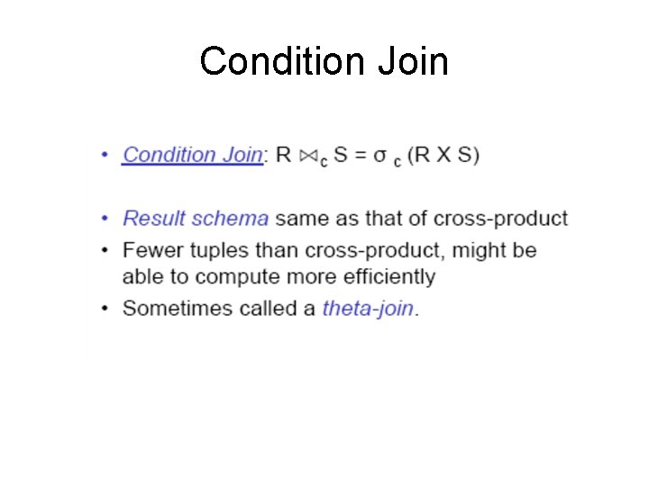 Condition Join 