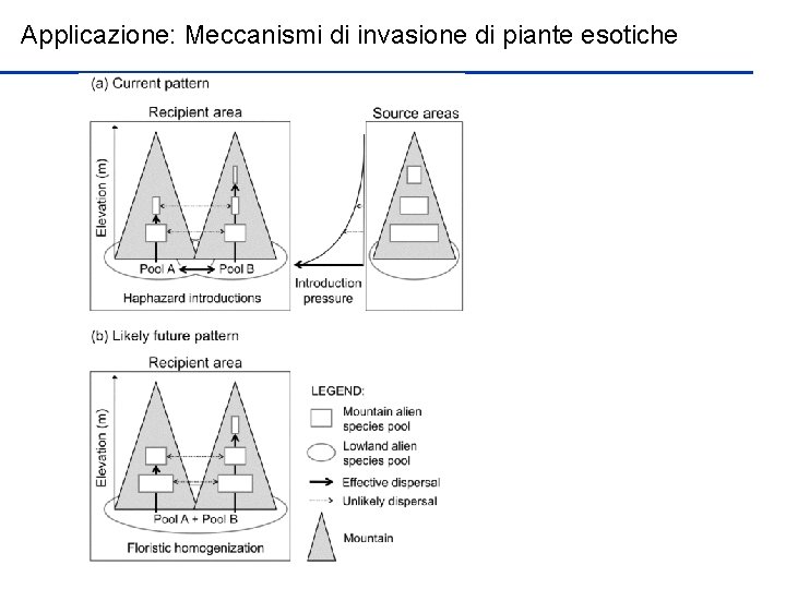 Applicazione: Meccanismi di invasione di piante esotiche 