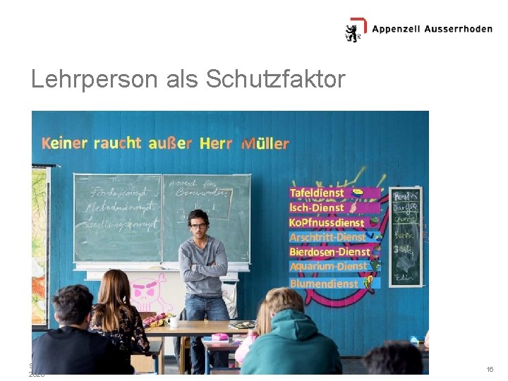 Lehrperson als Schutzfaktor Samstag, 28. November 2020 16 