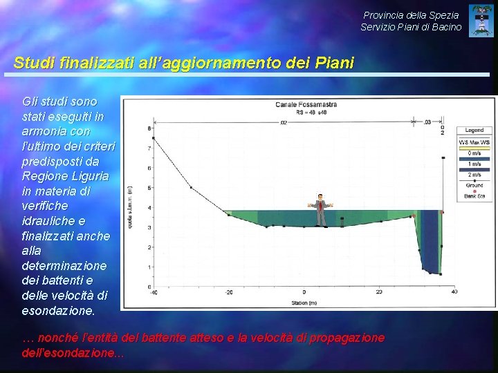 Provincia della Spezia Servizio Piani di Bacino Studi finalizzati all’aggiornamento dei Piani Gli studi