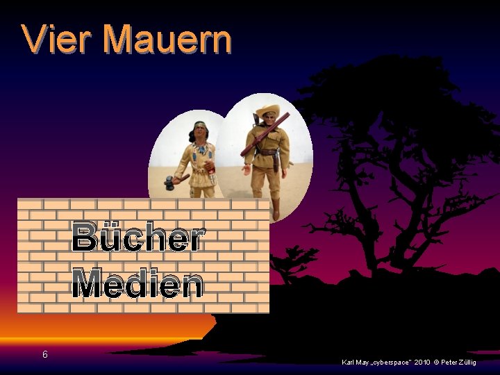 Vier Mauern Bücher Medien 6 Karl May „cyberspace“ 2010 © Peter Züllig 