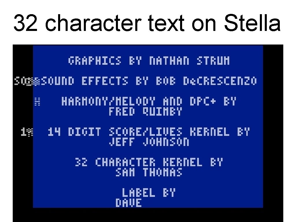 32 character text on Stella 32 character text on Stella