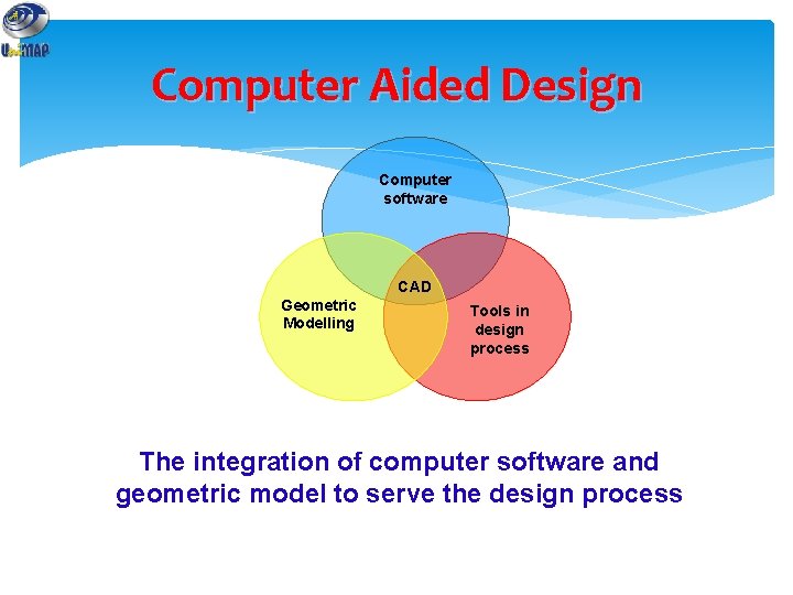Computer Aided Design Computer software CAD Geometric Modelling Tools in design process The integration