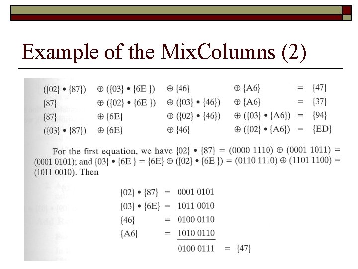 Example of the Mix. Columns (2) 79 