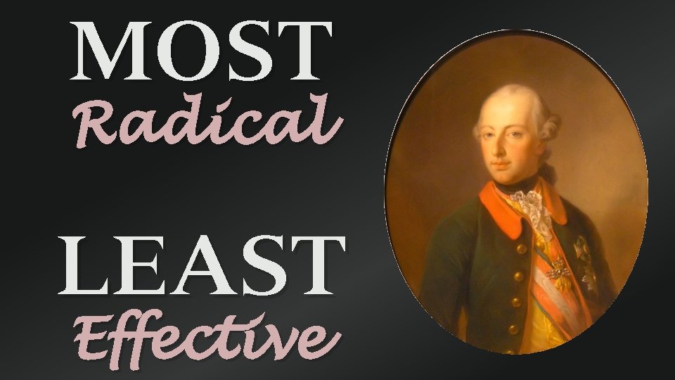 MOST Radical LEAST Effective 